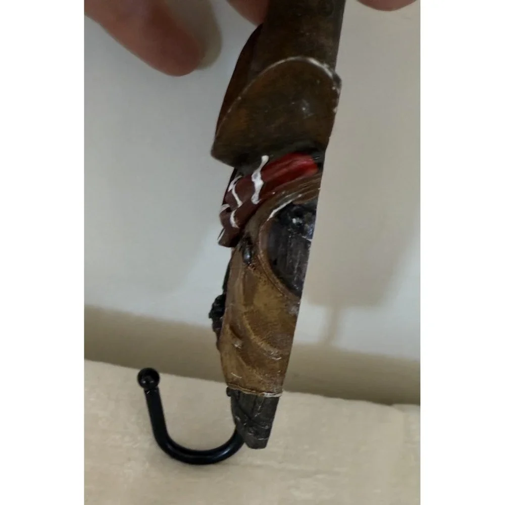 Rustic Western Gritty Cowboy  Hat Small Hanger Decor Hook‎